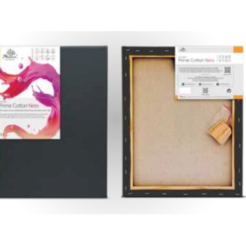 PLATNO NAPETO 30X40 CM CRNO STUDIO