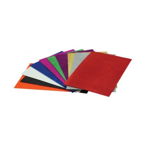 MOOSGUMMI 2 MM A4/10 GLITTER