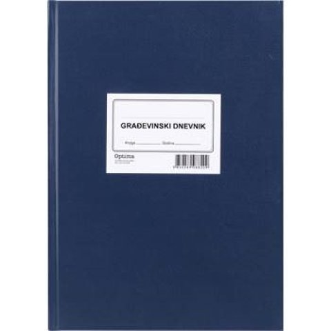 Građevinski dnevnik tvrdi uvez